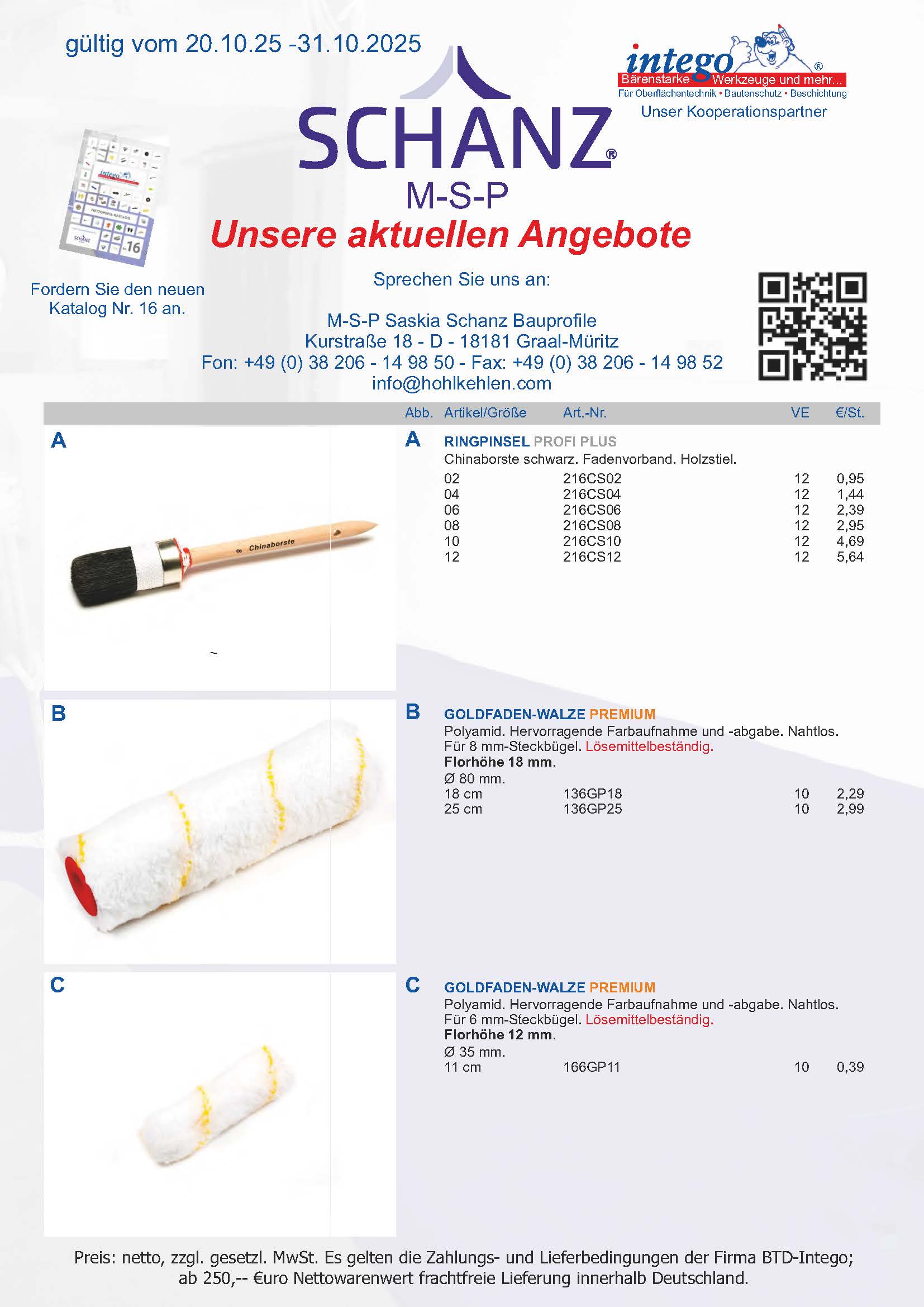 MSP Saskia Schanz Bauprofile, MSP Schanz, Multitool, Intego, Vexcolt, Gummischieber, Nivilli, Bodenbeschichtung, Ernst Schanz, Rolf Menges, Bauchem, Silikal, Bema, Sika, Sto